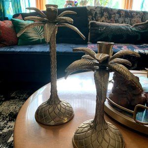 Opalhouse palm tree taper candle holders